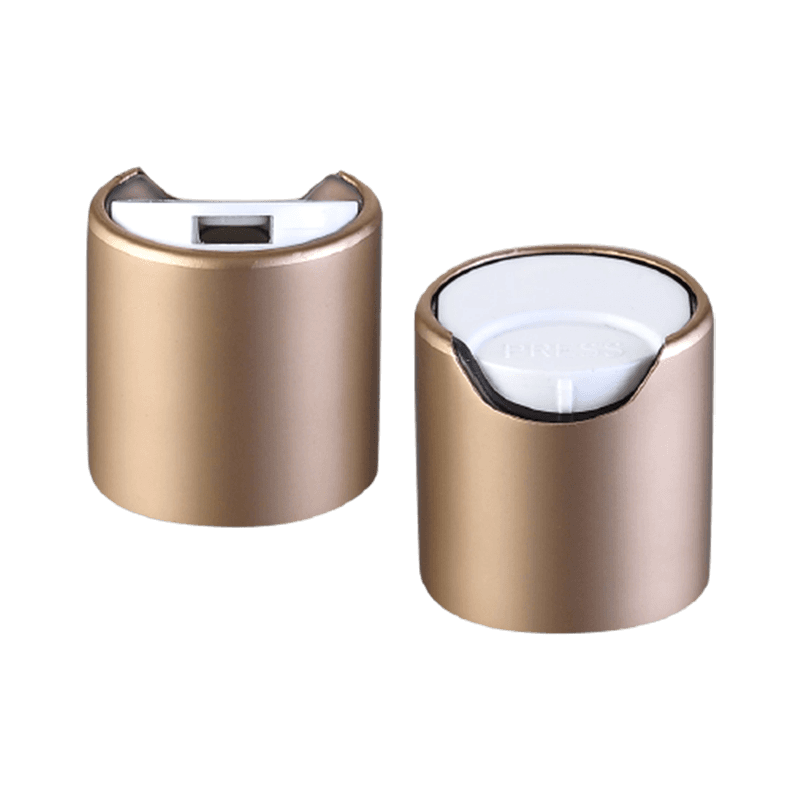 Caipín barr diosca óir ardaigh plaisteach