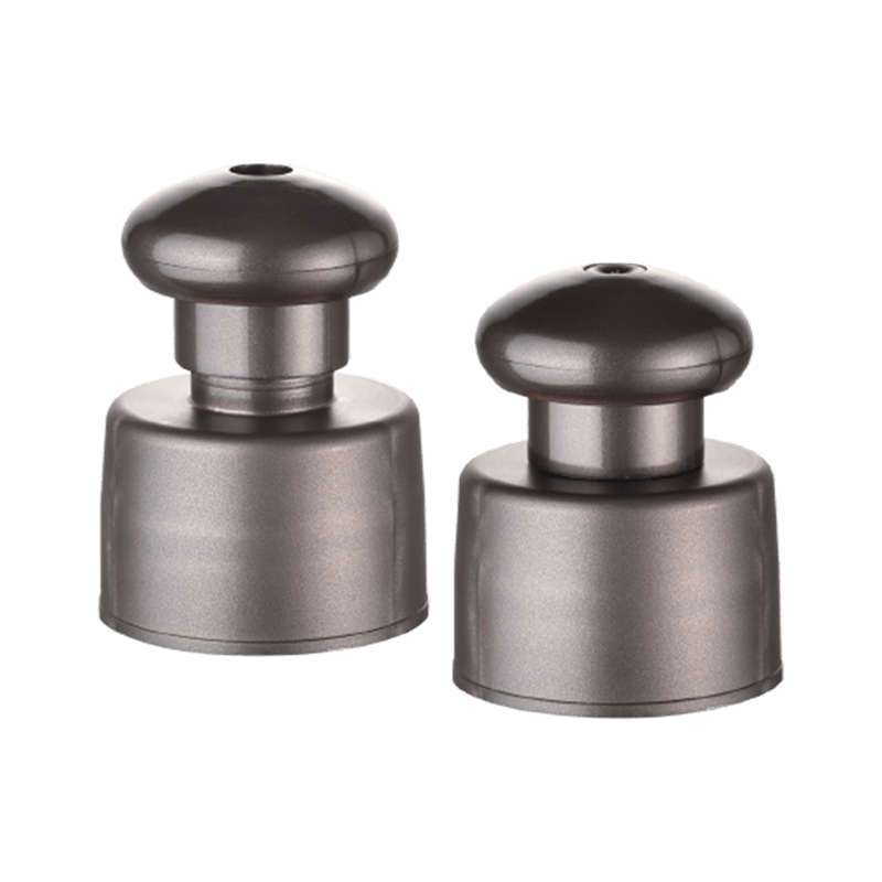 Caipín tarraingt bhrú plaisteach meánmhéide